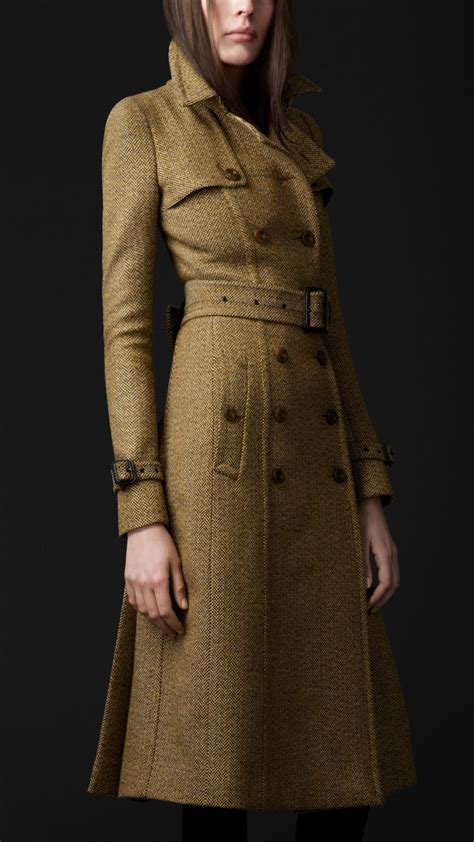 burberry wool blend tailored coat|burberry plaid wool coat women.